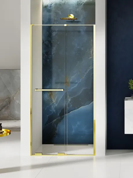 Drzwi wnękowe Smart Light Gold, drzwi przesuwne, reling