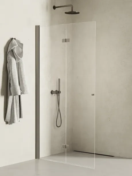 NEW SOLEO GUNMETAL BRUSHED WALK-IN SKŁADANY