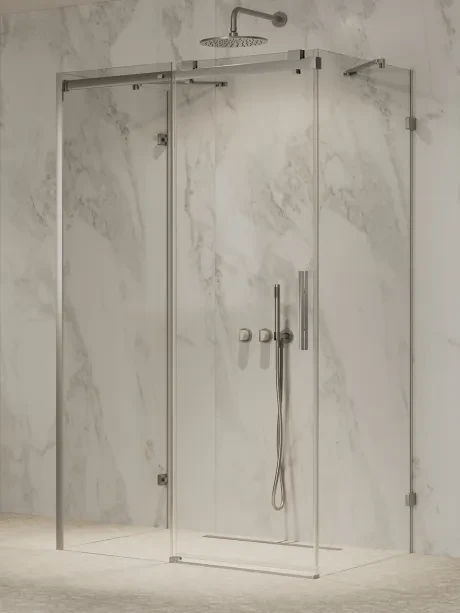Kabina prysznicowa przyścienna 1D SOFTI X GUNMETAL BRUSHED