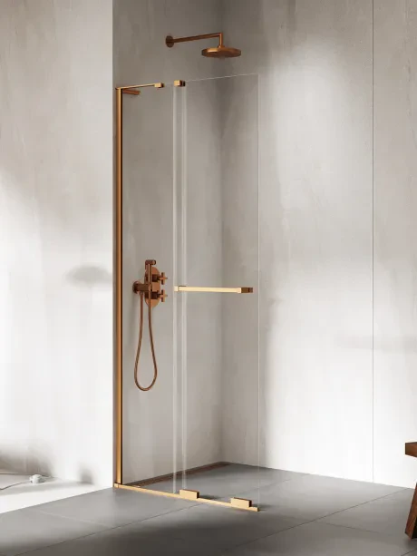 Kabina prysznicowa SMART COPPER BRUSHED 1D walk-in - UCHWYT RELING-WSPORNIK KĄTOWY