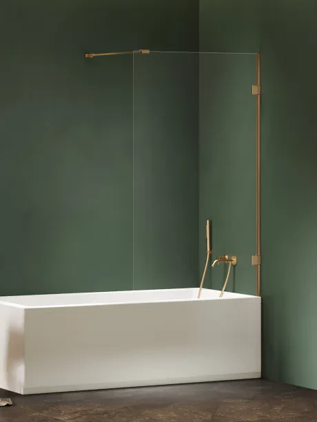 Parawan nawannowy OXIA GOLD BRUSHED stały jednoelementowy wspornik prostopadły