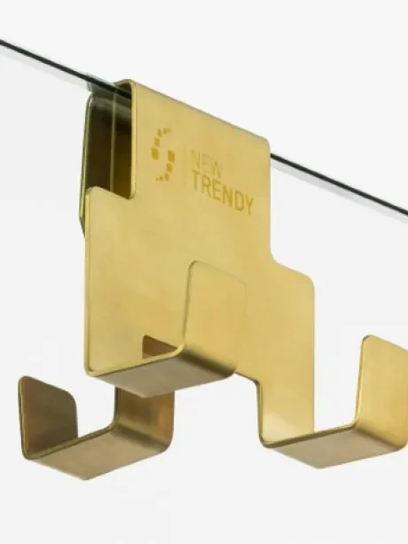 Wieszak na ręcznik Gold Brushed, w kolorze złotym, wykończenie szczotkowane.