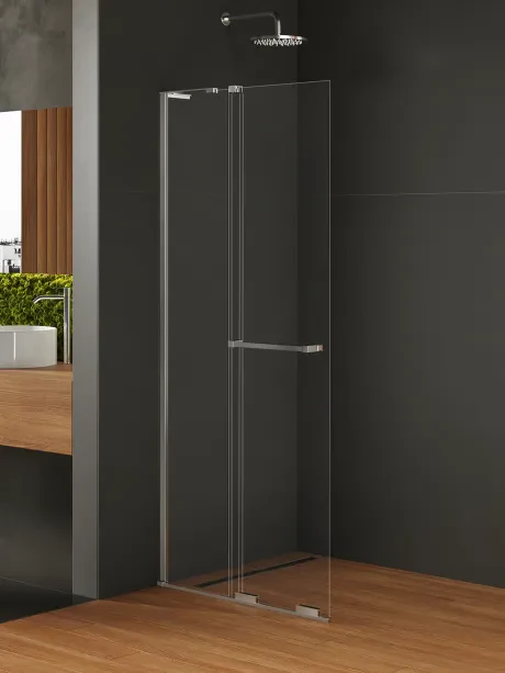 NZ4 Kabina prysznicowa SMART 1D walk-in UCHWYT RELING-WSPORNIK KĄTOWY