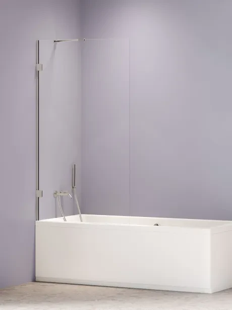Parawan nawannowy OXIA NICKEL BRUSHED stały jednoelementowy wspornik skośny