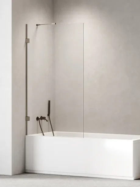 Parawan nawannowy OXIA GUNMETAL BRUSHED stały jednoelementowy wspornik skośny
