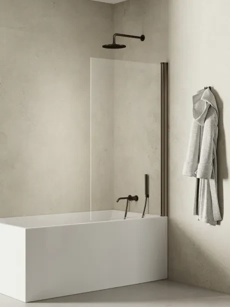 Parawan nawannowy New Soleo Gunmetal Brushed, jednoelementowy