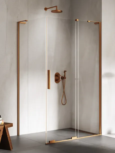 Kabina prysznicowa SMART COPPER BRUSHED 1D -WSPORNIK KĄTOWY